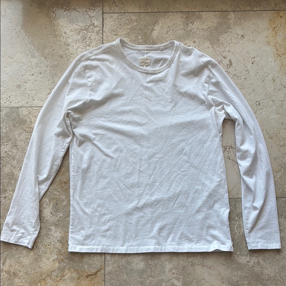Men's White Long Sleeve Shirt